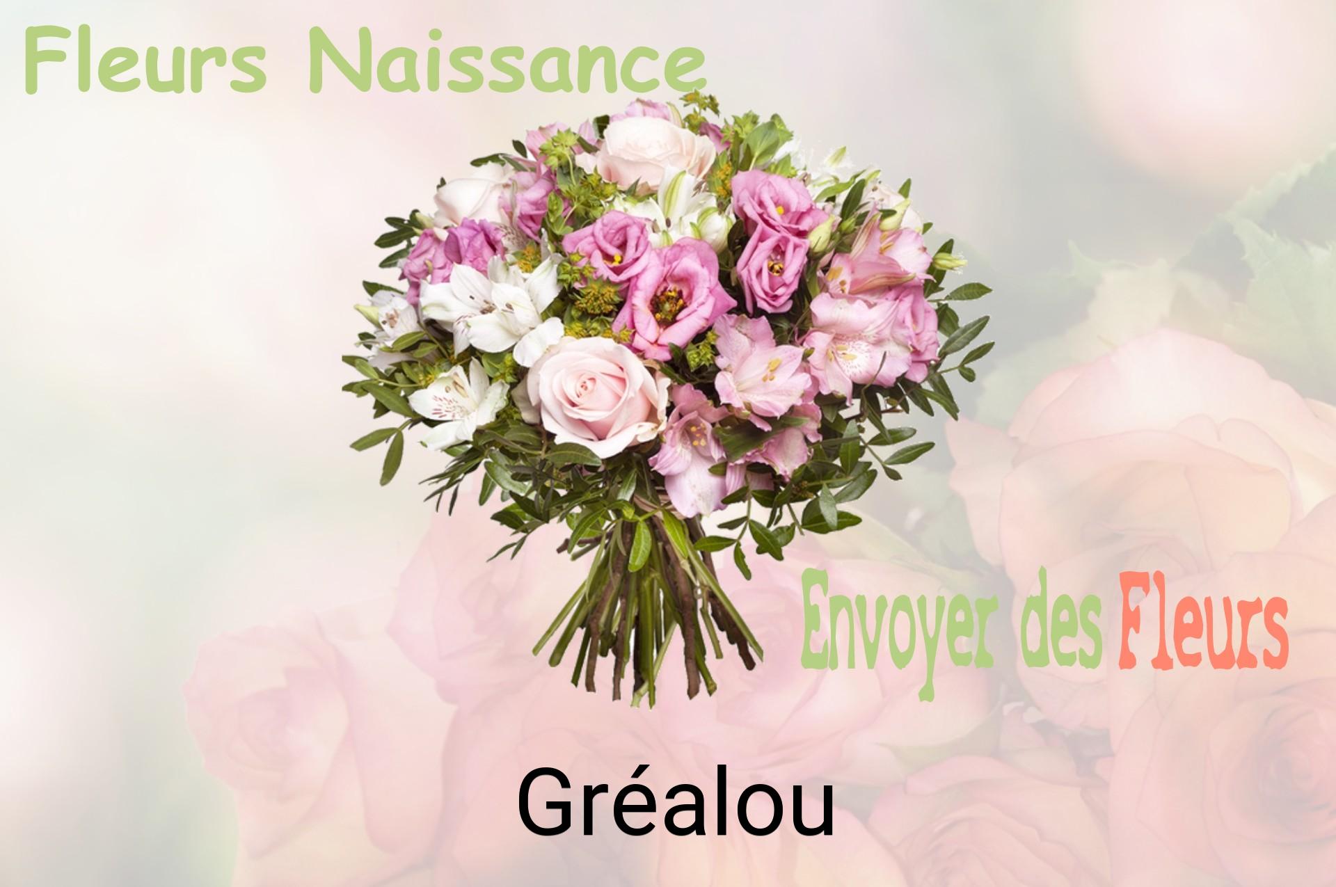 Bouquet de fleurs de naissance livré à Gréalou